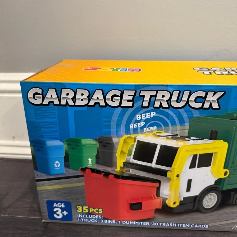 NWT Joyin Friction Powered Garbage Truck Toy 35 Pieces Boys Girls Toddler Kid